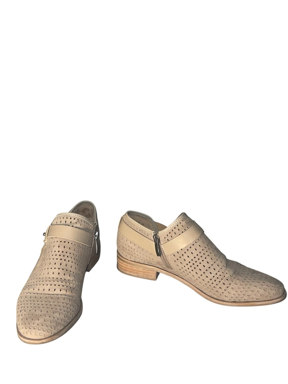 Franco Sarto Rogue beige ankle boots. Size 8M GUC - Picture 4 of 10